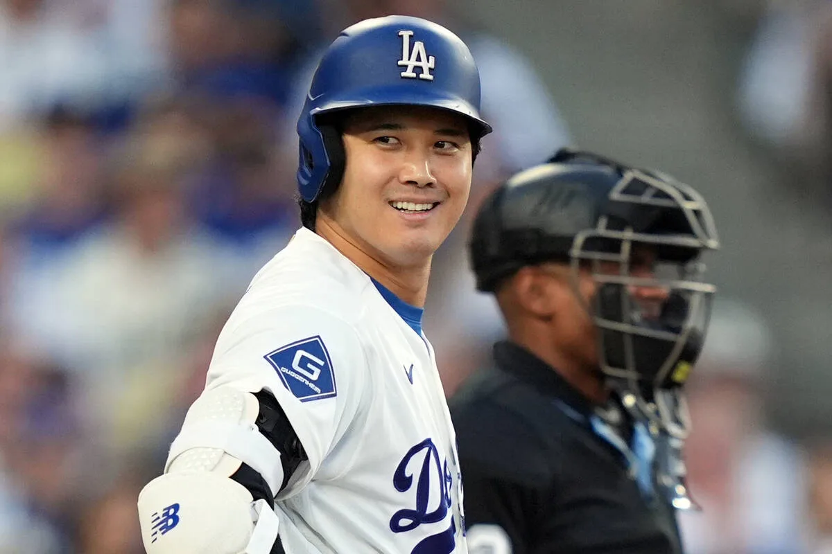 大谷翔平、膝の痛みでスタメン外も代役エドマンが1番！先発佐々木朗希に注目